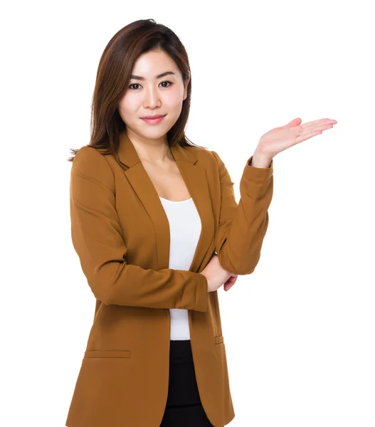 Asian young businesswoman in business suit — Stock Photo, Image