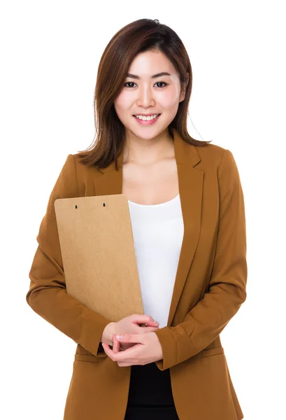 Asian young businesswoman in business suit — Stock Photo, Image