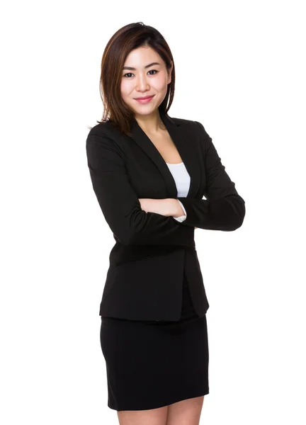 Asiatische junge Geschäftsfrau in Business-Anzug — Stockfoto