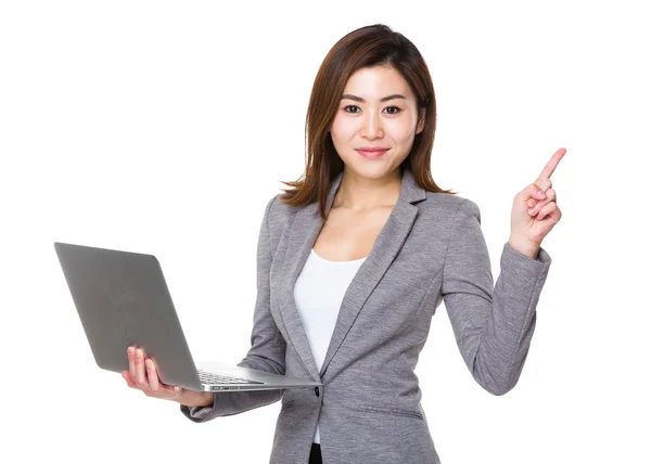 Asian young businesswoman in business suit — Stock Photo, Image