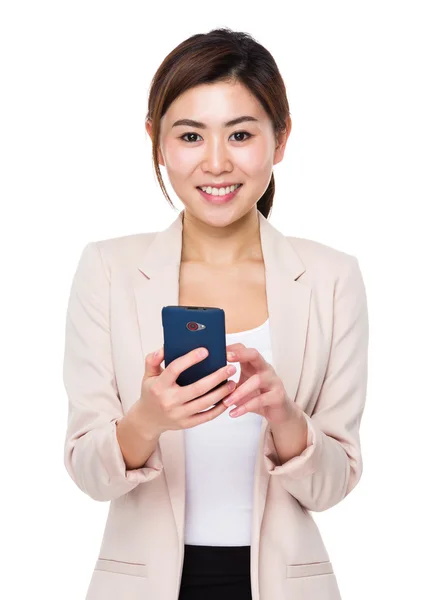 Asian young businesswoman in business suit — Stock Photo, Image