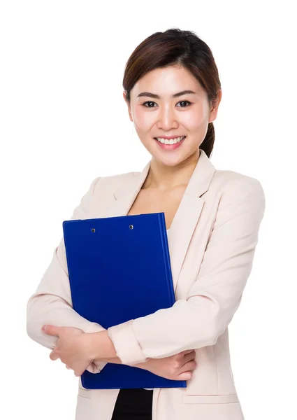 Asiática joven mujer de negocios en traje de negocios — Foto de Stock