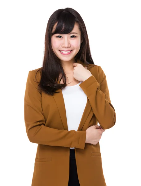 Young asian businesswoman in business suit — Stock Photo, Image