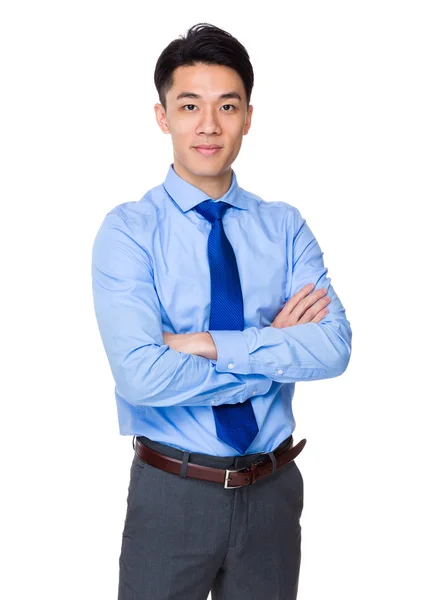 Asiatiska affärsman poserar — Stockfoto