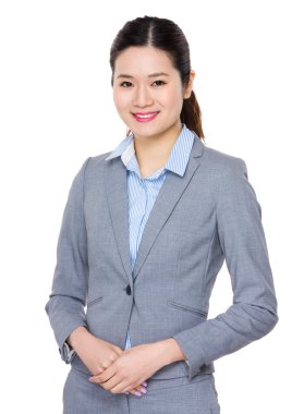 Asya iş kadını gülümseyen