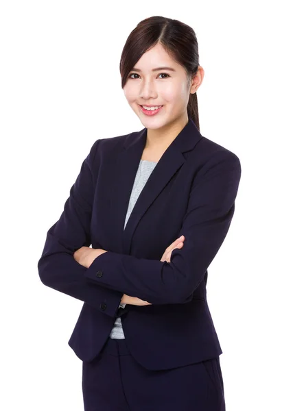 Asiatische junge Geschäftsfrau in Business-Anzug — Stockfoto