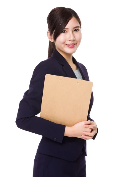 Asian young businesswoman in business suit — Stock Photo, Image