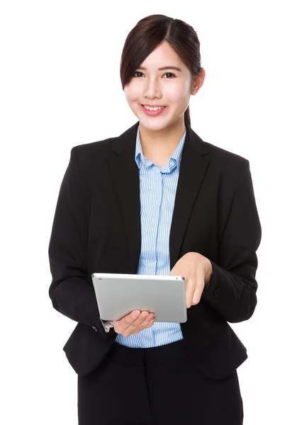 Asian young businesswoman in business suit — Stock Photo, Image