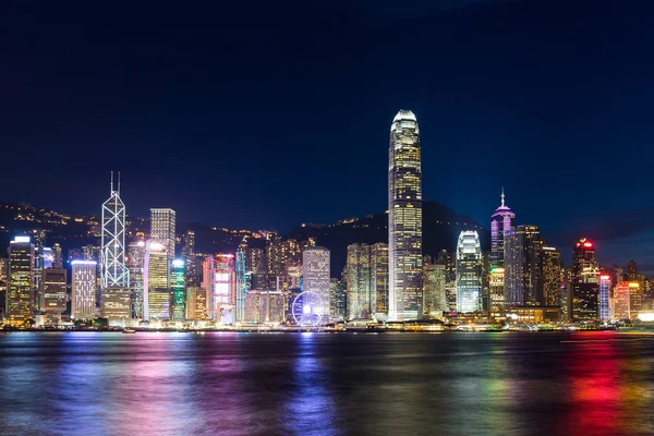 Hong kong cidade à noite — Fotografia de Stock