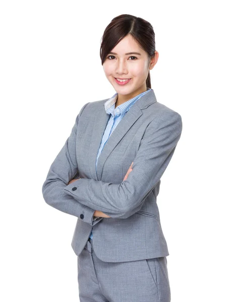 Young asian businesswoman in business suit — Stock Photo, Image