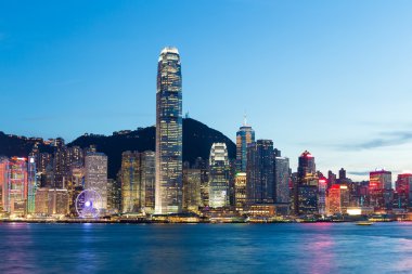 Hong Kong Şehri ufuk çizgisi