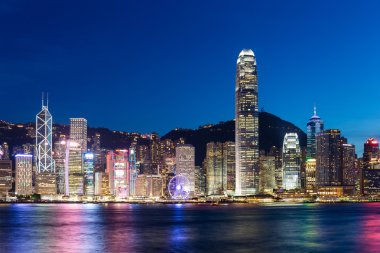 Hong Kong Şehri ufuk çizgisi