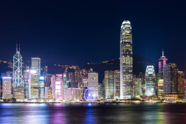 Geceleyin Hong Kong Şehri