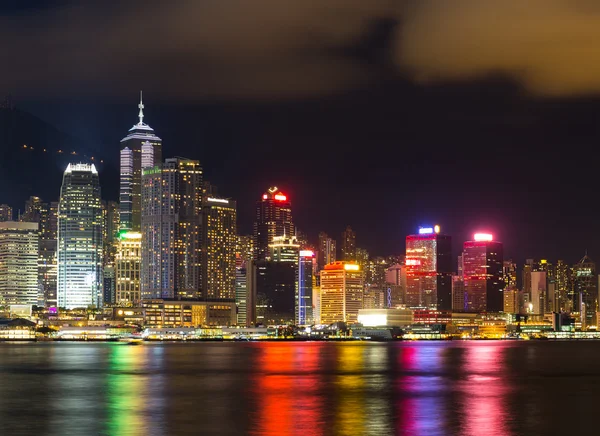 Hong kong city bei Nacht — Stockfoto