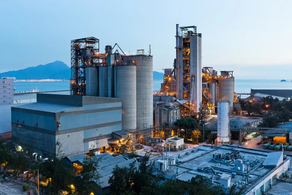 Vista de planta de cemento en Japón — Foto de Stock