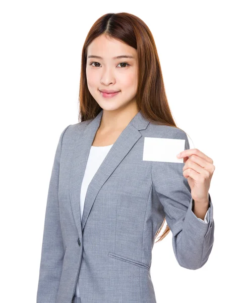 Asian young businesswoman in business suit — Stock Photo, Image