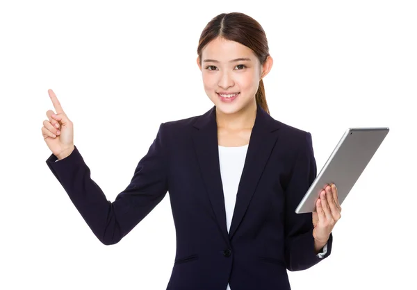 Asian young businesswoman in business suit — Stock Photo, Image