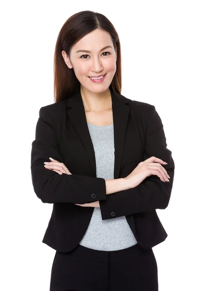 Asian young businesswoman in business suit — Stock Photo, Image