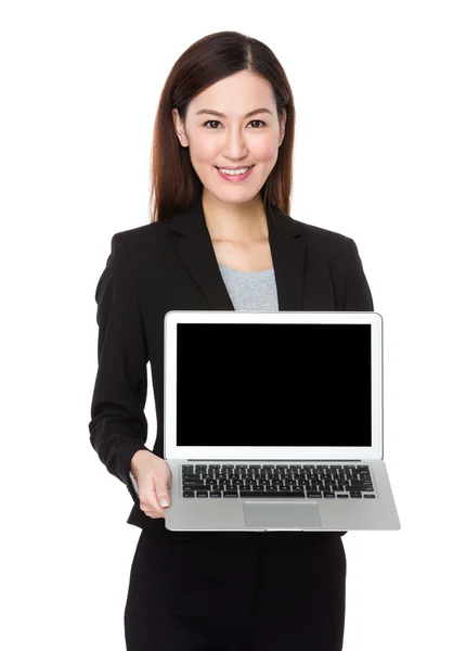 Asian young businesswoman in business suit — Stock Photo, Image