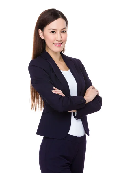 Asian young businesswoman in business suit — Stock Photo, Image