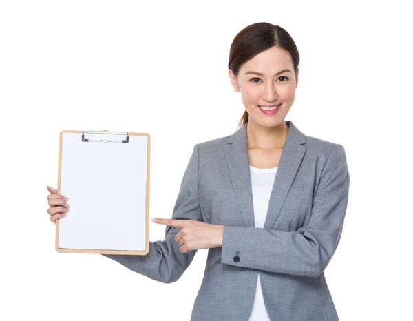 Asian young businesswoman in business suit — Stock Photo, Image