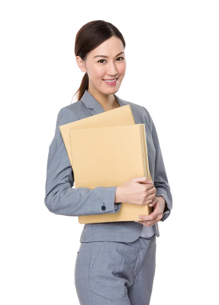 Asiática joven mujer de negocios en traje de negocios —  Fotos de Stock