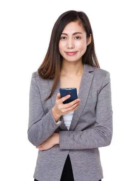 Young asian businesswoman in business suit — Stock Photo, Image