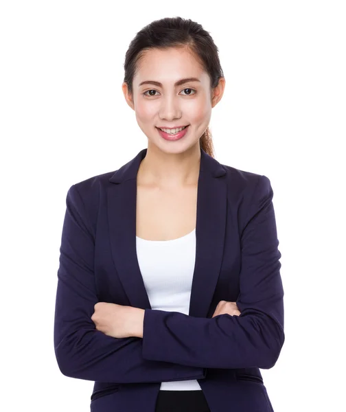 Junge asiatische Geschäftsfrau in Business-Anzug — Stockfoto