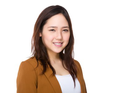 iş takım elbiseli genç Asyalı işkadını