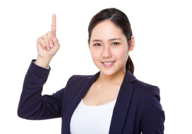 iş takım elbiseli genç Asyalı işkadını