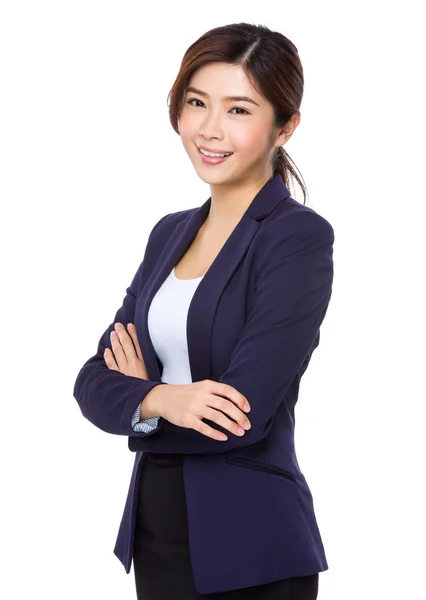 Junge asiatische Geschäftsfrau in Business-Anzug — Stockfoto