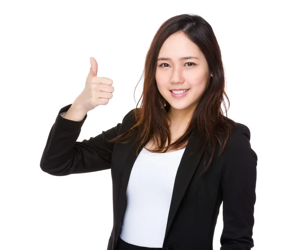 Joven asiática mujer de negocios traje — Foto de Stock