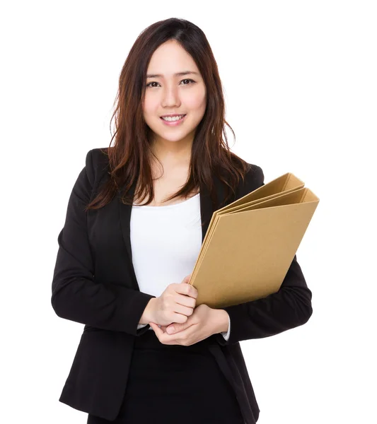 Joven asiática mujer de negocios traje — Foto de Stock