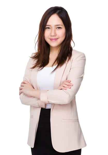 Junge asiatische Geschäftsfrau in Business-Anzug — Stockfoto