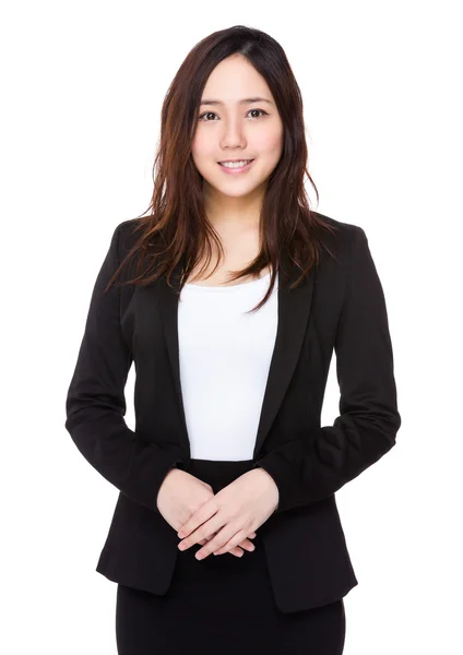 Jeune femme d'affaires asiatique en costume d'affaires — Photo