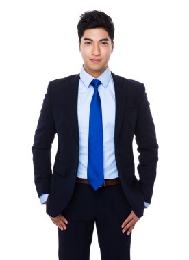 Asya yakışıklı iş adamı takım elbise