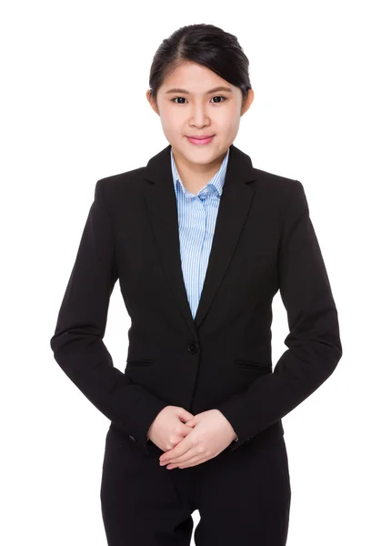 Jeune femme d'affaires asiatique en costume d'affaires — Photo