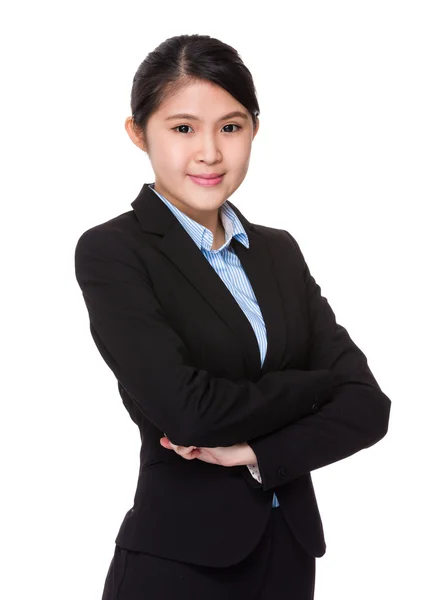 Junge asiatische Geschäftsfrau in Business-Anzug — Stockfoto