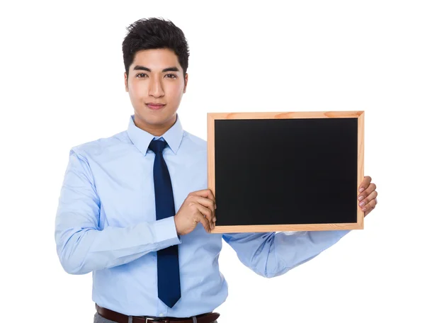 Asiático bonito homem de negócios em camisa azul — Fotografia de Stock