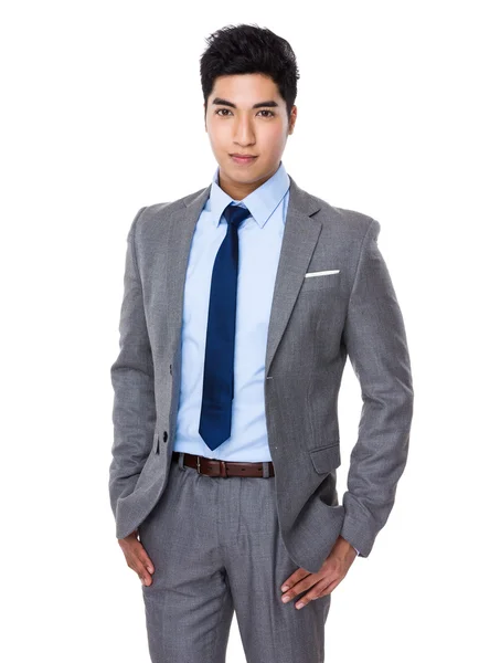 Азіатський красивий бізнесмен у діловому костюмі — стокове фото
