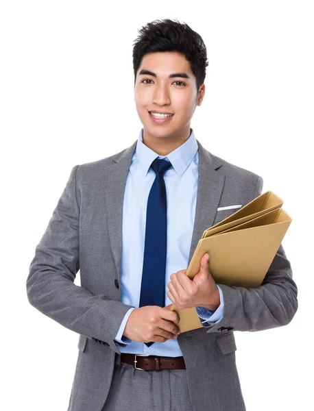 Asian handsome businessman in business suit — Stock Photo, Image