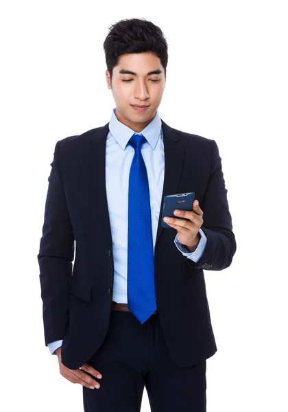 Asian handsome businessman in business suit — Stock Photo, Image