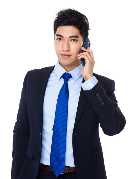 Azjatycki przystojny biznesmen w garniturze — Zdjęcie stockowe