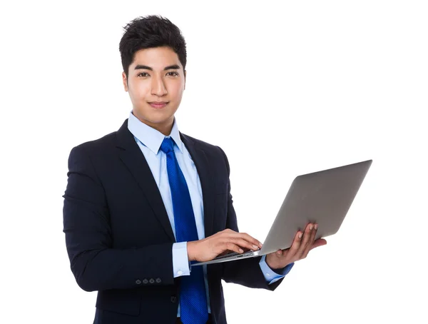 Asian handsome businessman in business suit — Stock Photo, Image