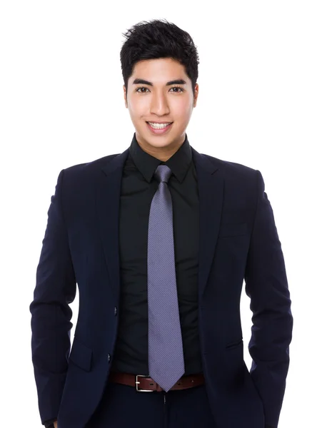 Asian handsome businessman in business suit — Stock Photo, Image