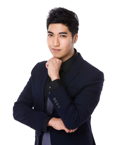 Asian handsome businessman in business suit — Stock Photo, Image