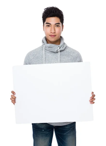 Asiatique jeune homme en sweat à capuche gris — Photo