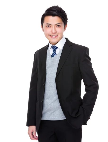 Mladá asijská podnikatel v obleku — Stock fotografie