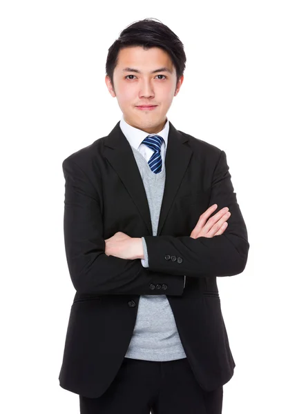 Junge asiatische Geschäftsmann in Business-Anzug — Stockfoto