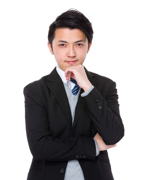 Young asian businessman in business suit — Stock Photo, Image